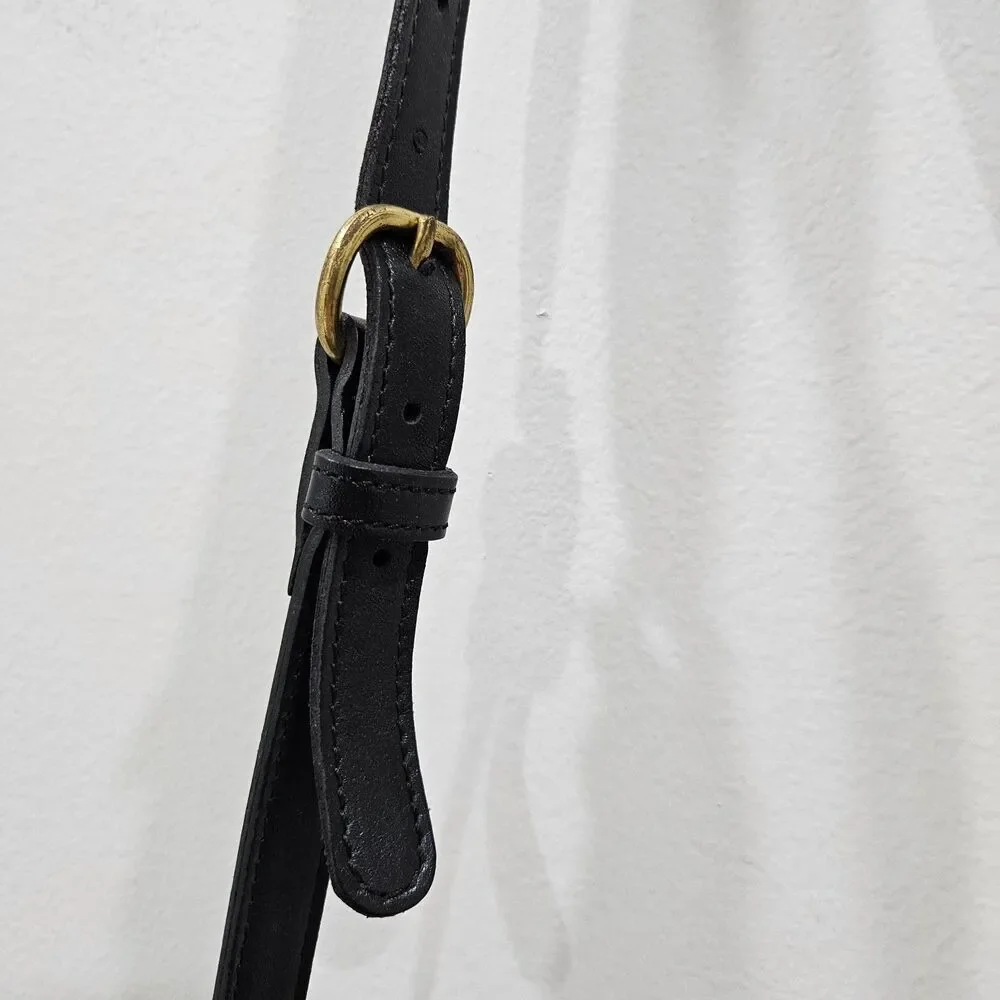 Vintage Coach Sheridan Monticello Leather Crossbody Bag Black Fairy Whimsygoth